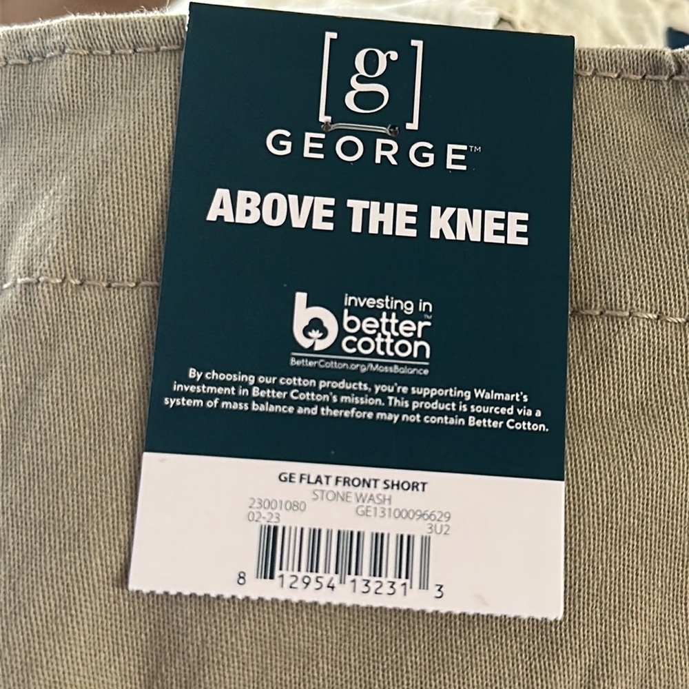 George Men's Flat Front Shorts 9” Size 40 - Picture 4 of 9